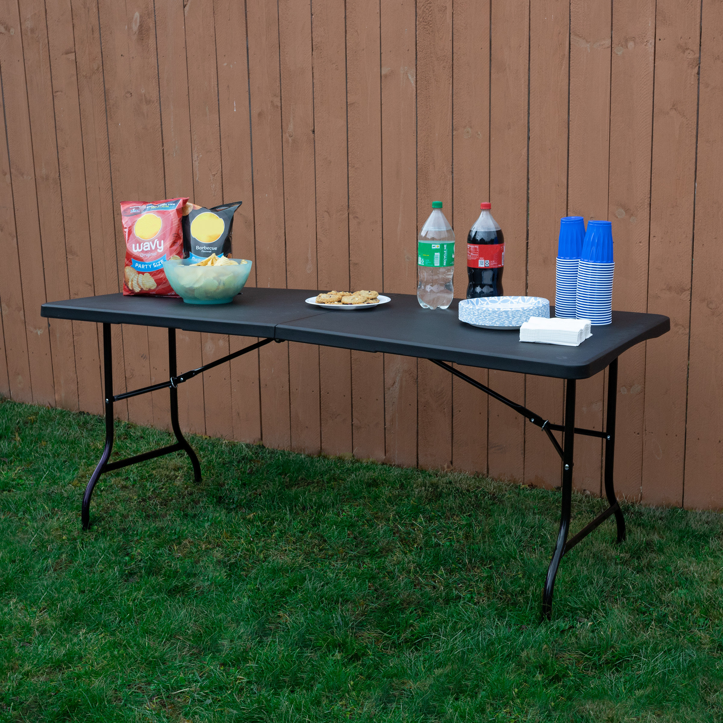 Folding table 8 feet top